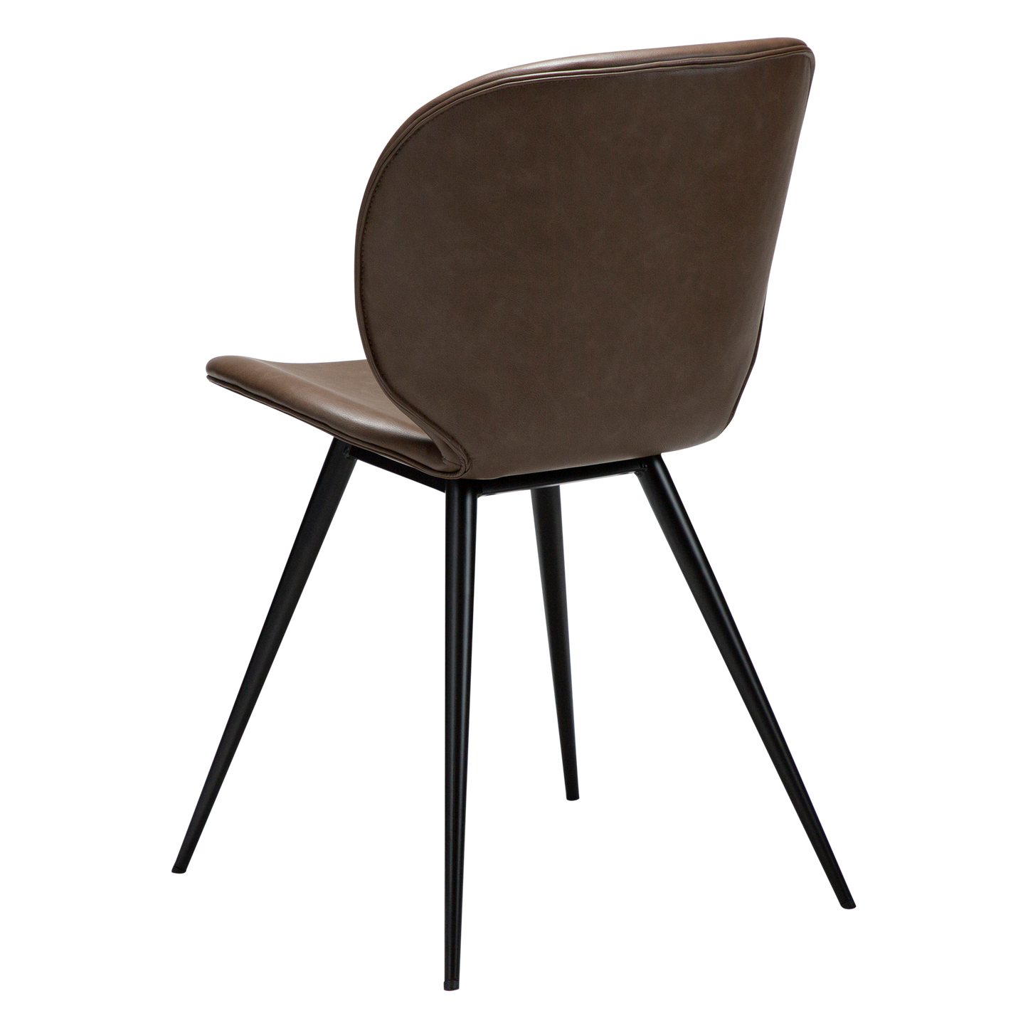[var:Bezug=Majoran braunes Kunstleder mit schwarzen Beinen] CLOUD Stuhl