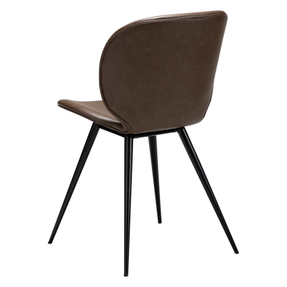 [var:Bezug=Majoran braunes Kunstleder mit schwarzen Beinen] CLOUD Stuhl