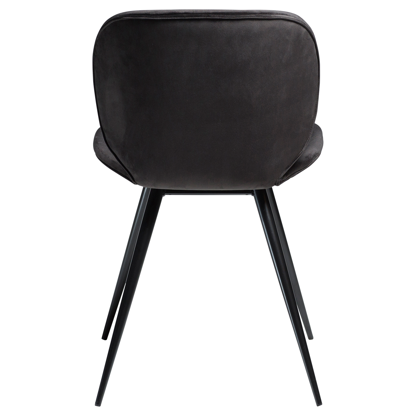 [var:Bezug=Meteoriten schwarzes Samt mit runden schwarzen Beinen] CLOUD Stuhl