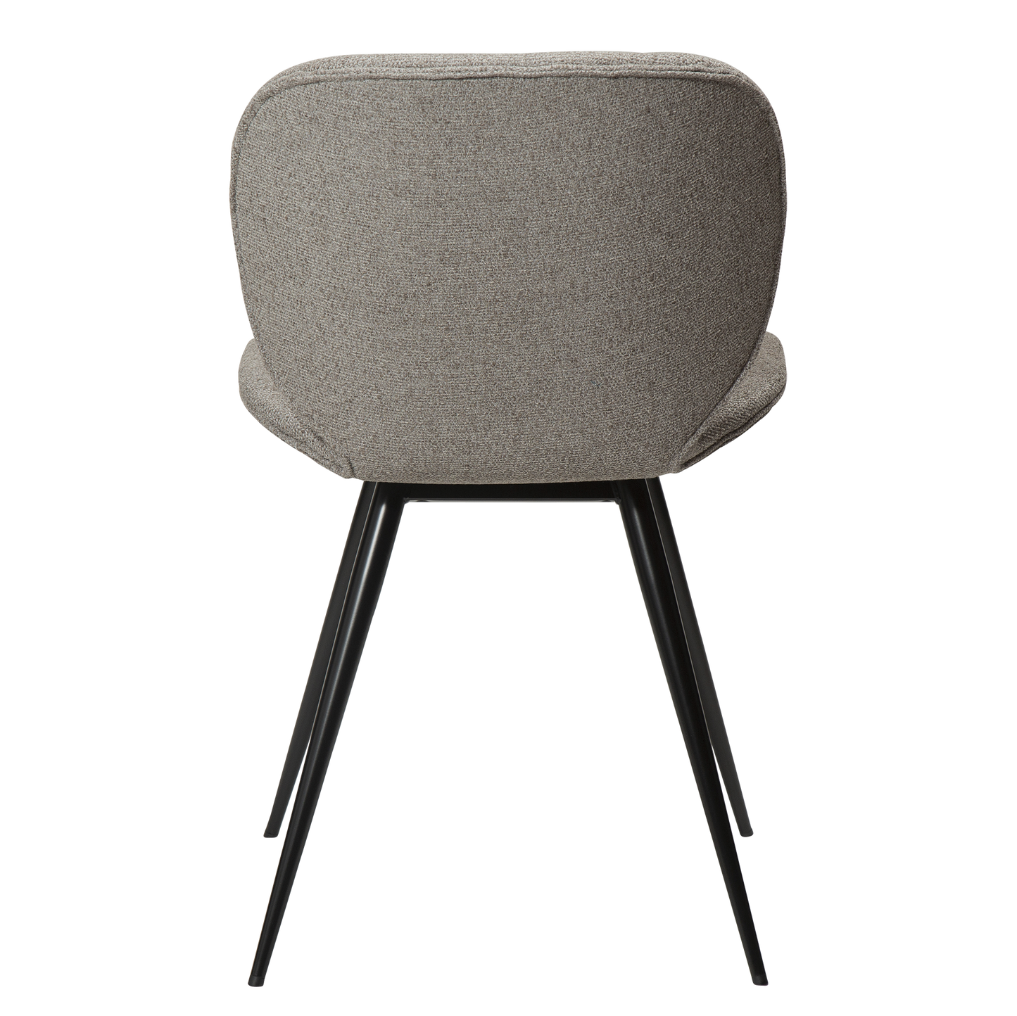 [var:Bezug=Kieselfarbener Bouclé-Stoff mit schwarzen Beinen] CLOUD Stuhl