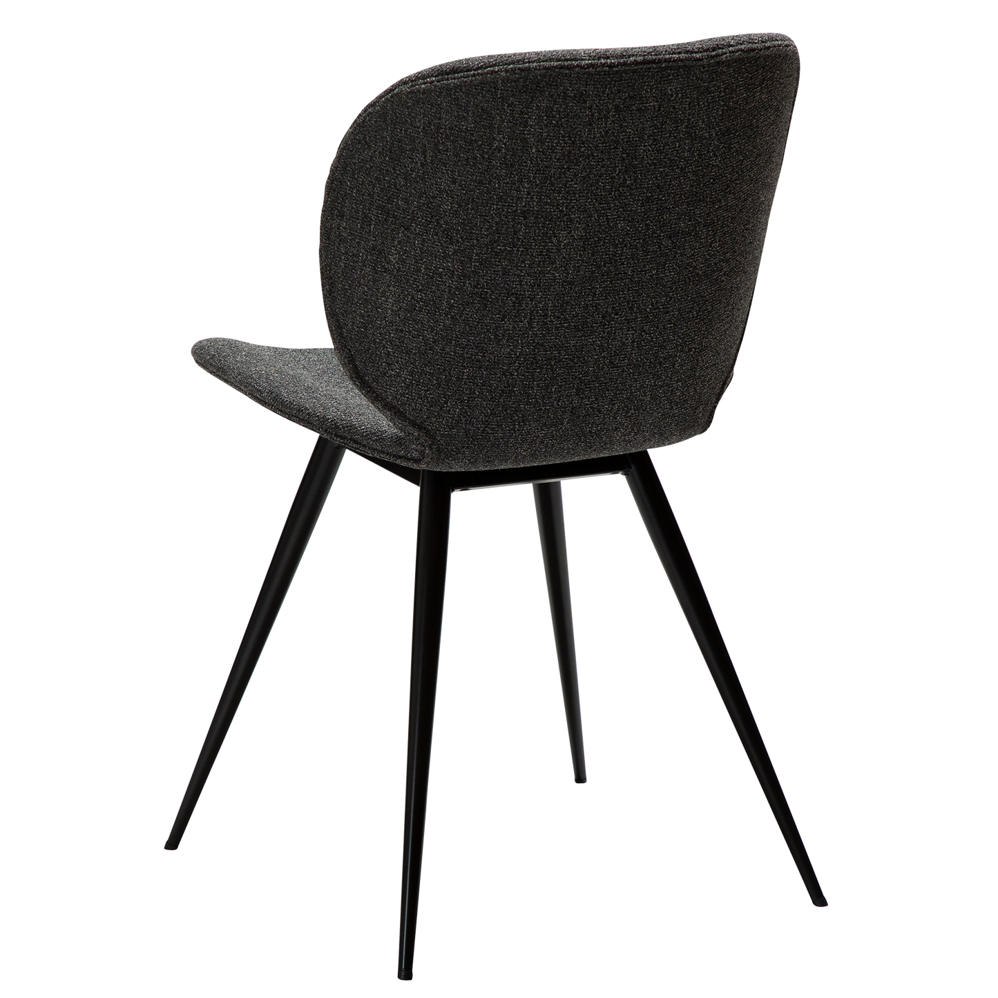 [var:Bezug=Kieselgrauer Bouclé-Stoff mit schwarzen Beinen] CLOUD Stuhl
