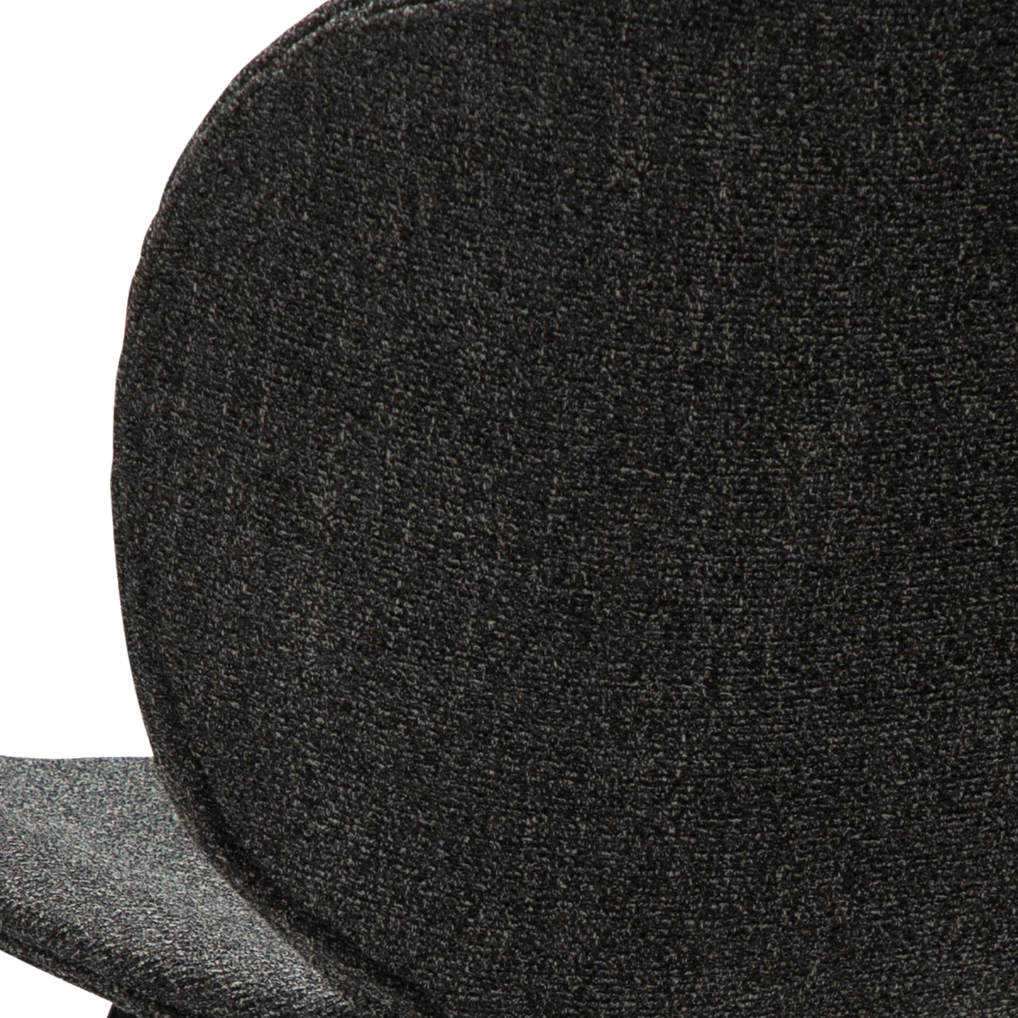 [var:Bezug=Kieselgrauer Bouclé-Stoff mit schwarzen Beinen] CLOUD Stuhl