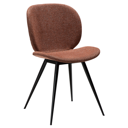 [var:Bezug=Kieselschwarzer Bouclé-Stoff mit schwarzen Beinen] CLOUD Stuhl