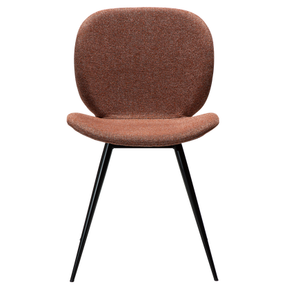 [var:Bezug=Kieselschwarzer Bouclé-Stoff mit schwarzen Beinen] CLOUD Stuhl