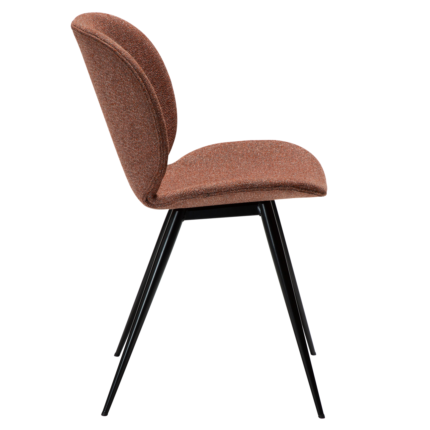 [var:Bezug=Kieselschwarzer Bouclé-Stoff mit schwarzen Beinen] CLOUD Stuhl