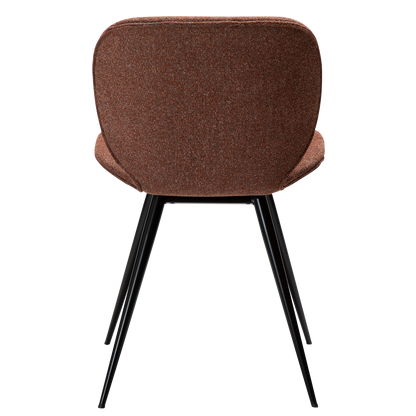 [var:Bezug=Kieselschwarzer Bouclé-Stoff mit schwarzen Beinen] CLOUD Stuhl