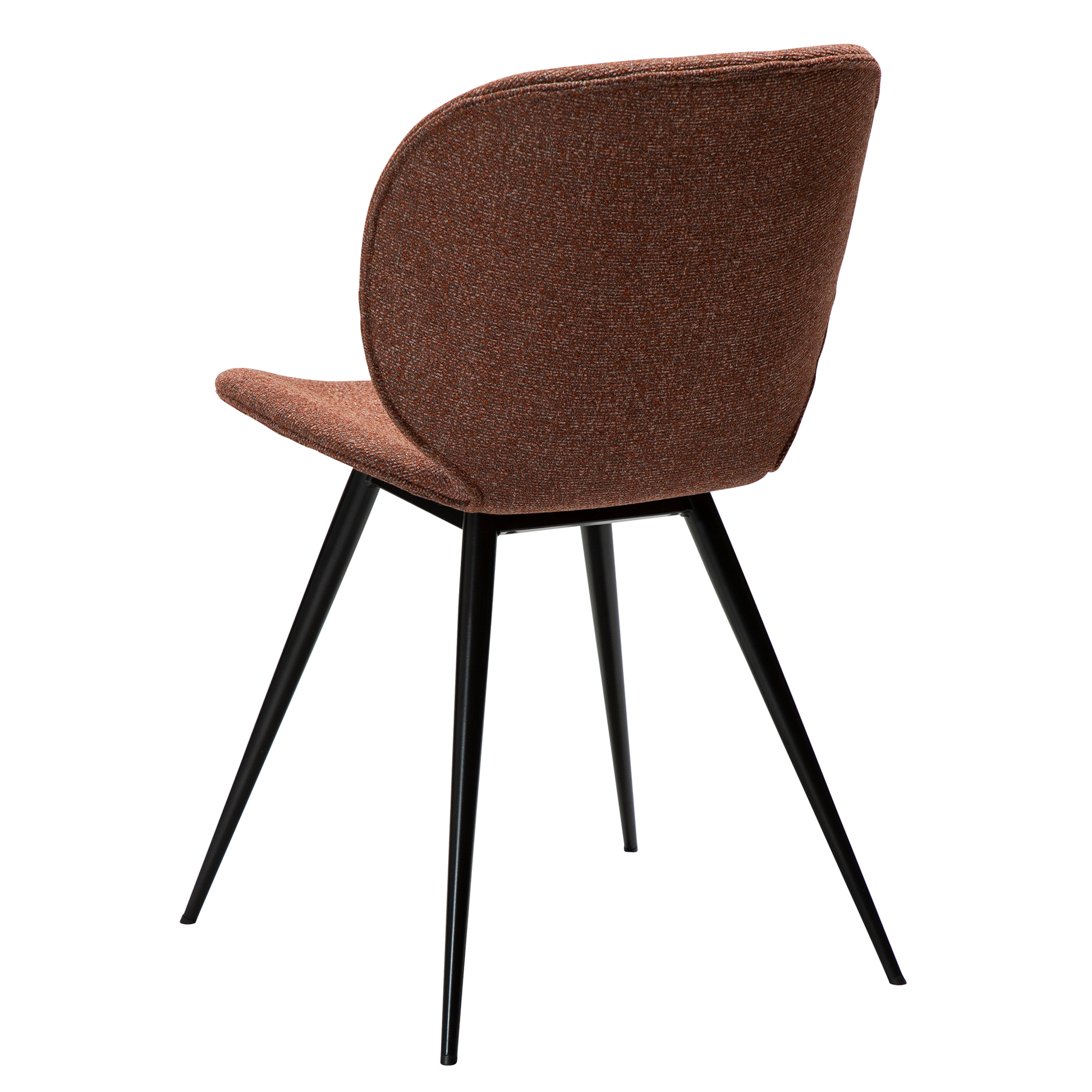 [var:Bezug=Kieselschwarzer Bouclé-Stoff mit schwarzen Beinen] CLOUD Stuhl