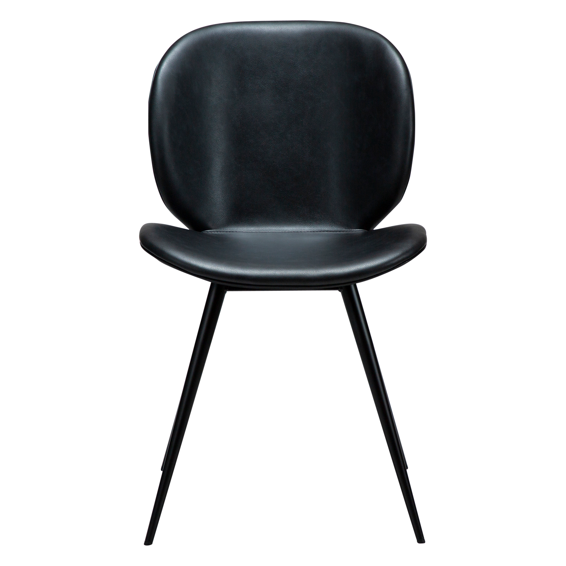 [var:Bezug=Raben-schwarzes Kunstleder mit schwarzen Beinen] CLOUD Stuhl