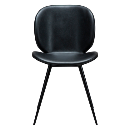 [var:Bezug=Raben-schwarzes Kunstleder mit schwarzen Beinen] CLOUD Stuhl