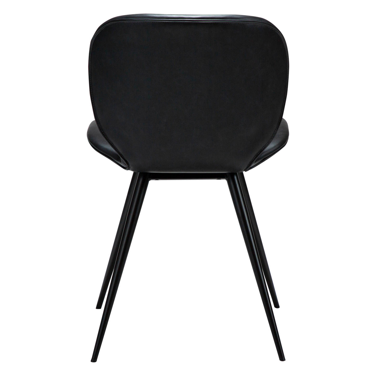 [var:Bezug=Raben-schwarzes Kunstleder mit schwarzen Beinen] CLOUD Stuhl