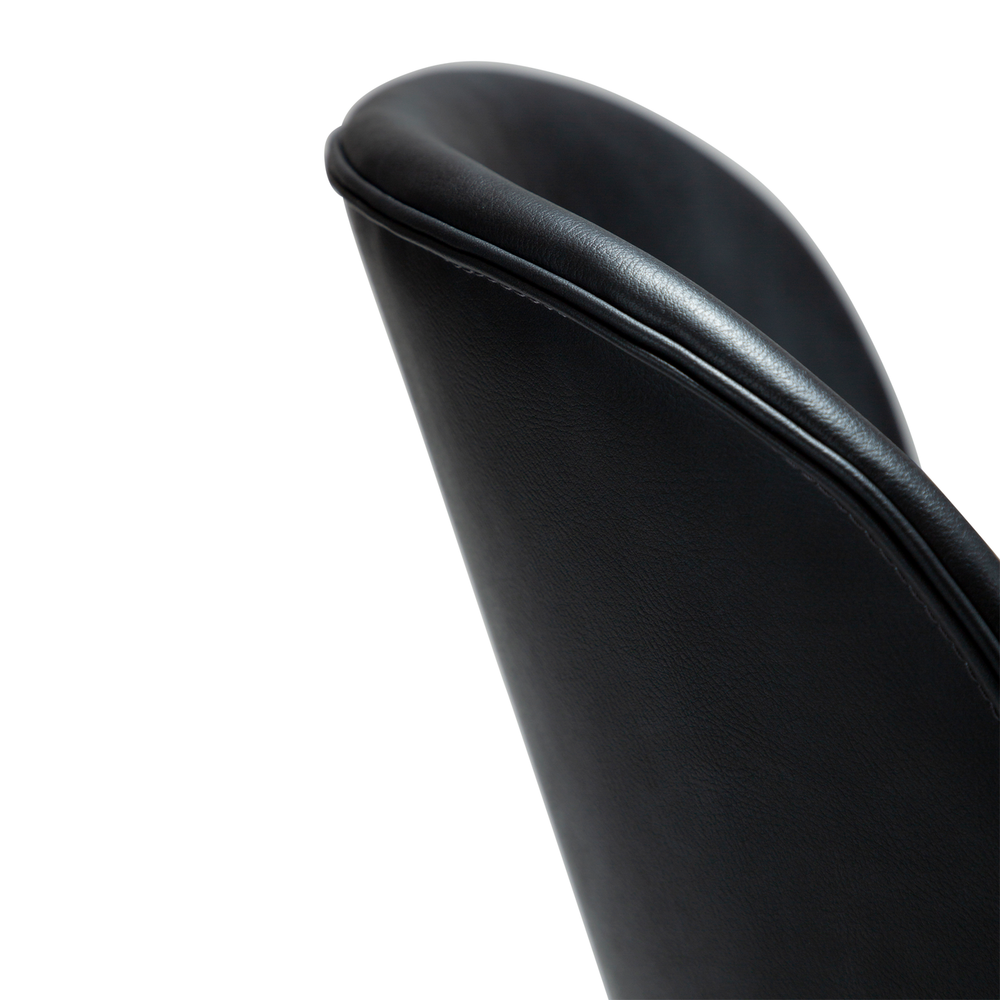 [var:Bezug=Raben-schwarzes Kunstleder mit schwarzen Beinen] CLOUD Stuhl