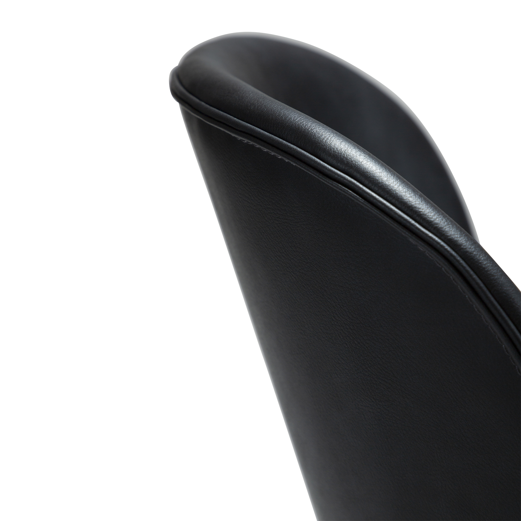 [var:Bezug=Raben-schwarzes Kunstleder mit schwarzen Beinen] CLOUD Stuhl