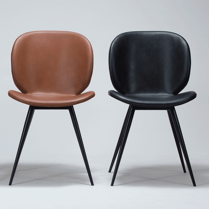 [var:Bezug=Raben-schwarzes Kunstleder mit schwarzen Beinen] CLOUD Stuhl