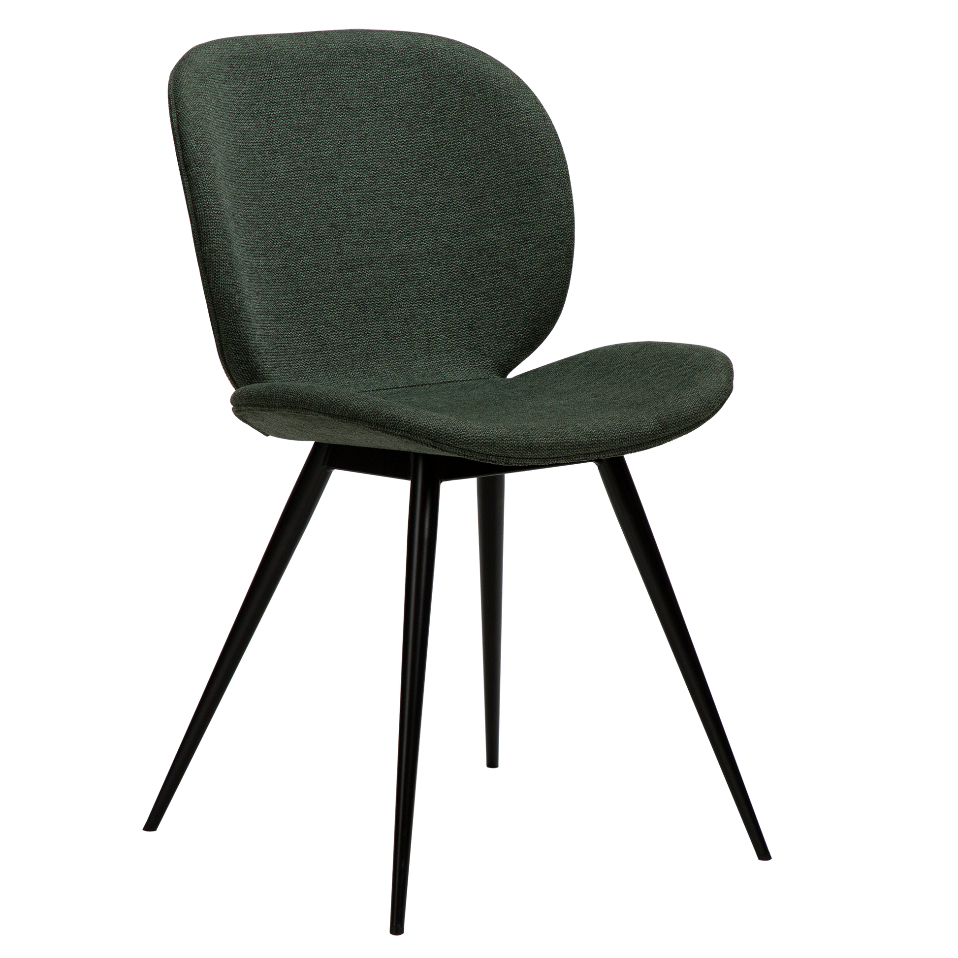 [var:Bezug=Salbeigrüner Stoff mit schwarzen Beinen] CLOUD Stuhl