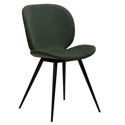 [var:Bezug=Salbeigrüner Stoff mit schwarzen Beinen] CLOUD Stuhl