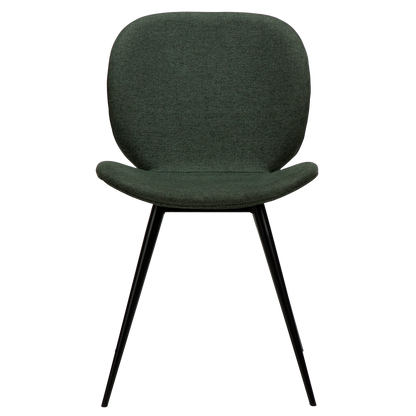 [var:Bezug=Salbeigrüner Stoff mit schwarzen Beinen] CLOUD Stuhl
