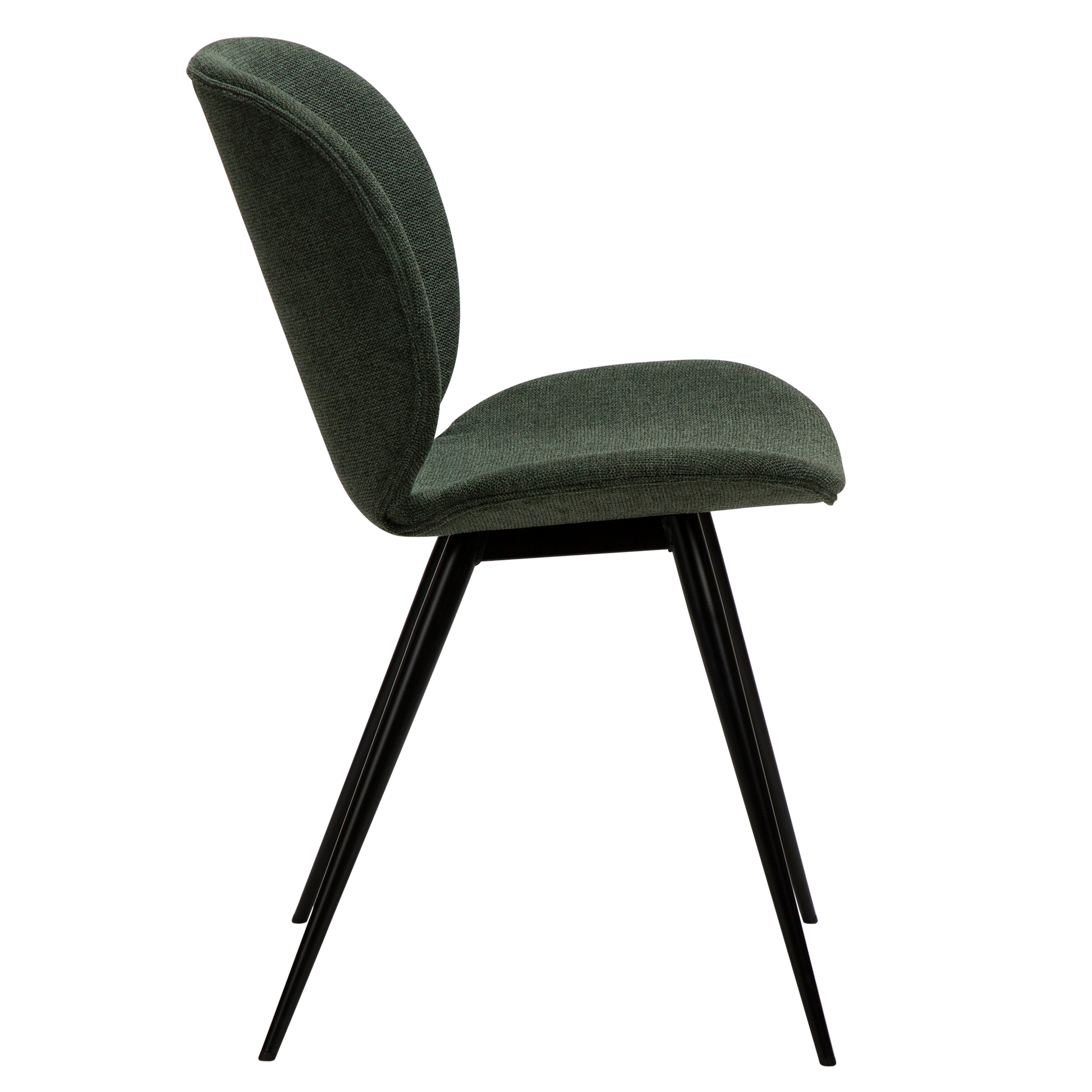 [var:Bezug=Salbeigrüner Stoff mit schwarzen Beinen] CLOUD Stuhl