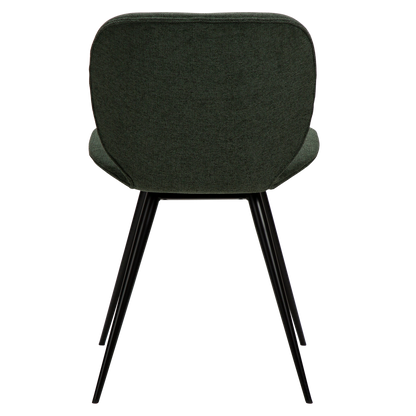 [var:Bezug=Salbeigrüner Stoff mit schwarzen Beinen] CLOUD Stuhl