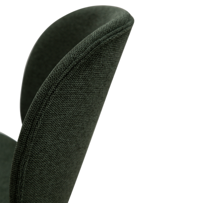 [var:Bezug=Salbeigrüner Stoff mit schwarzen Beinen] CLOUD Stuhl