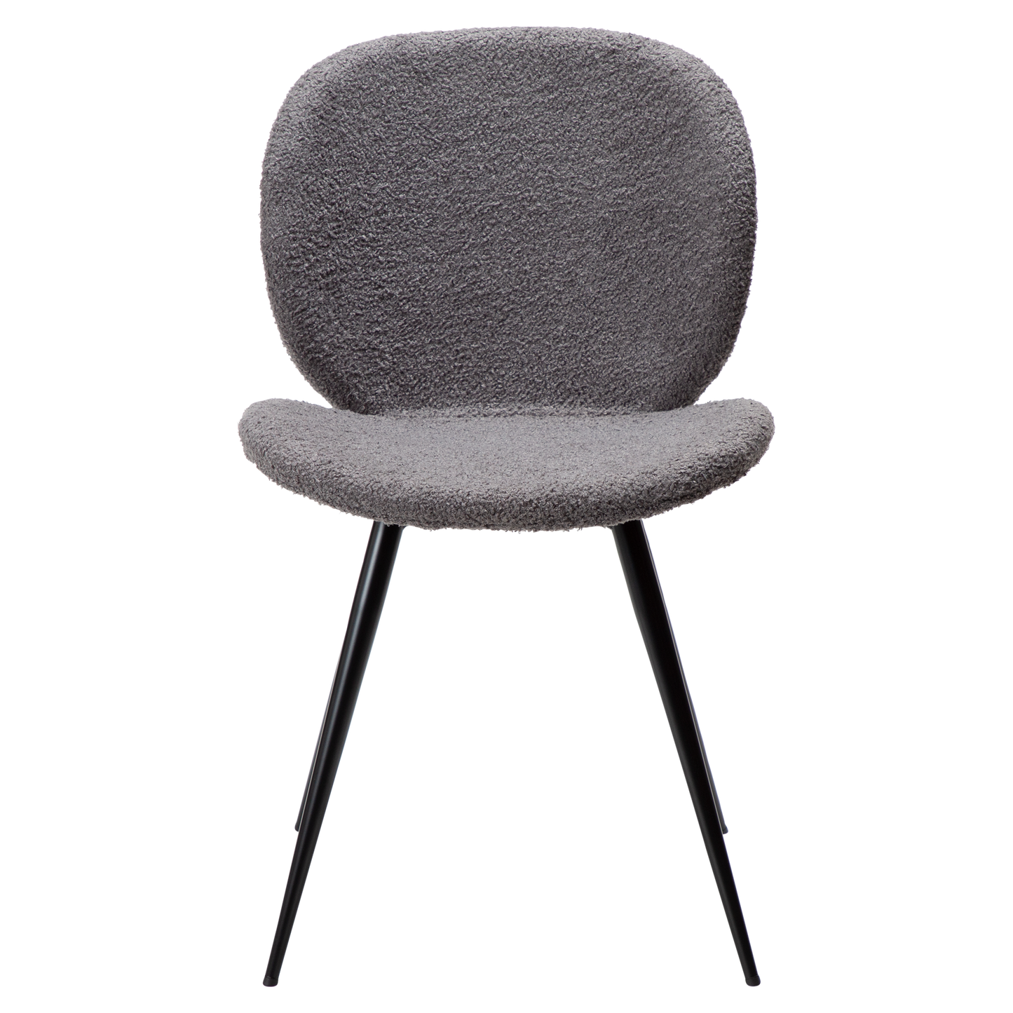 [var:Bezug=Stone RPES Bouclé-Stoff mit schwarzen Beinen] CLOUD Stuhl