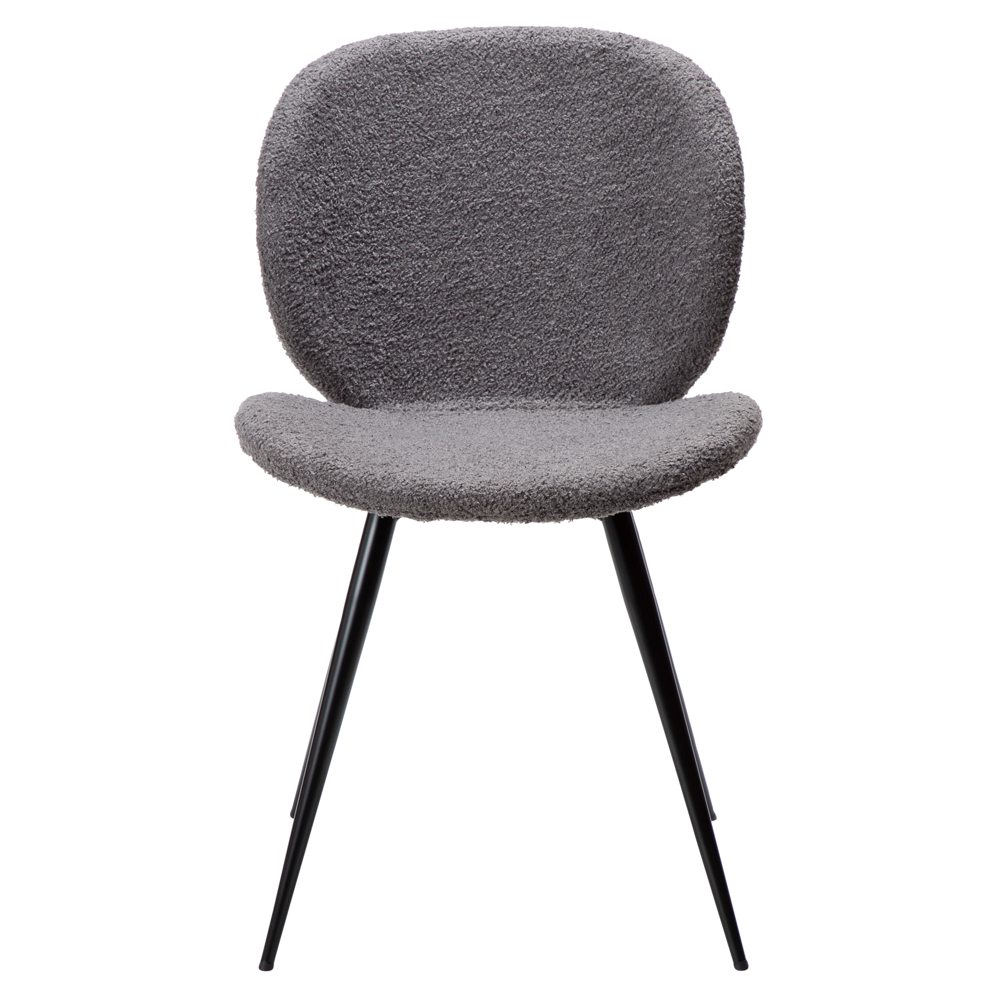 [var:Bezug=Stone RPES Bouclé-Stoff mit schwarzen Beinen] CLOUD Stuhl