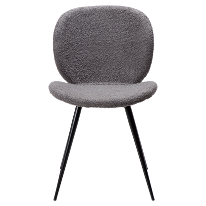[var:Bezug=Stone RPES Bouclé-Stoff mit schwarzen Beinen] CLOUD Stuhl