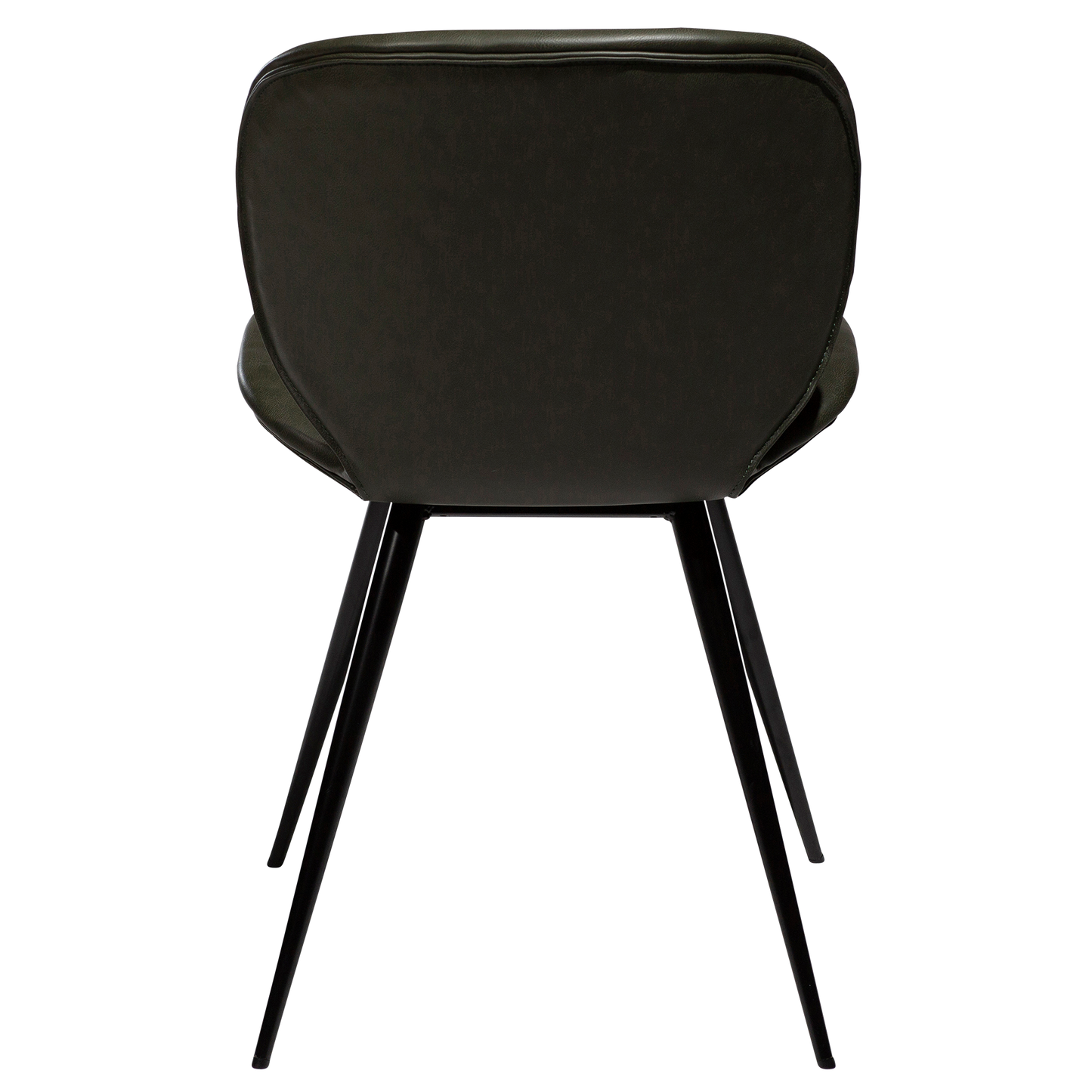 [var:Bezug=Vintage grünes Kunstleder mit runden schwarzen Beinen] CLOUD Stuhl