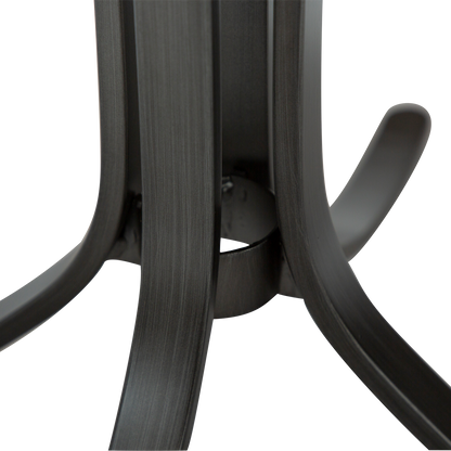 [var:Bezug=Blauer Nebel Bouclé-Stoff mit antiken Zinn-Drehfüßen] DOLO Stuhl