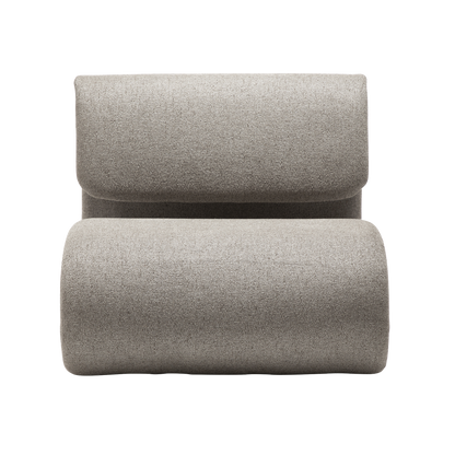 [var:Bezug=kiesel Erde Bouclé-Stoff] DUBNA Lounge-Stuhl