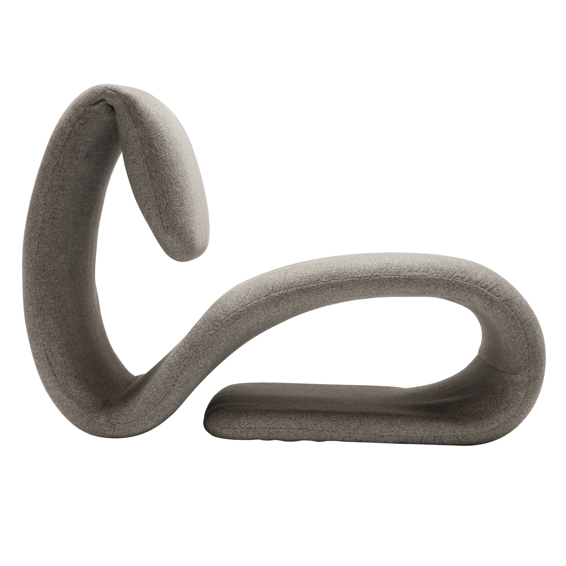 [var:Bezug=kiesel Erde Bouclé-Stoff] DUBNA Lounge-Stuhl