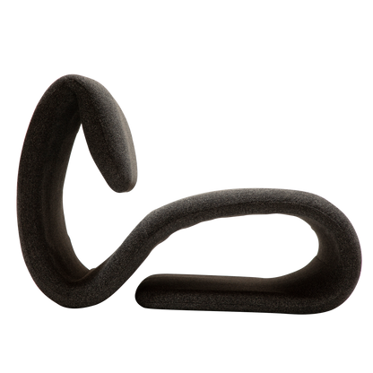 [var:Bezug=Kieselgrauer Bouclé-Stoff] DUBNA Lounge-Stuhl