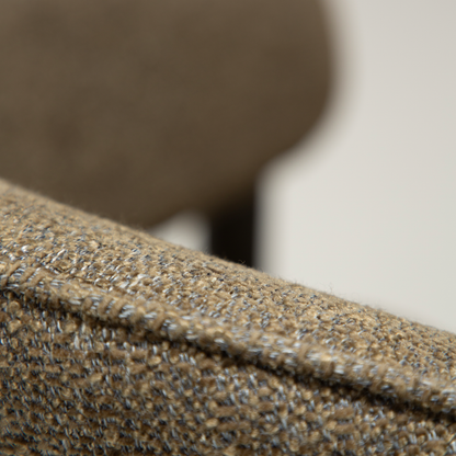 [var:Bezug=DUCT Sessel, dunkelolivfarbener Bouclé-Stoff mit antikem Zinn] DUCT Sessel