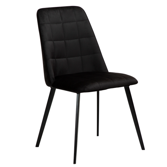 [var:Bezug=Meteoriten-schwarzes Samt mit schwarzen Beinen] EMBRACE Stuhl (UK Crib 5)