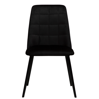 [var:Bezug=Meteoriten-schwarzes Samt mit schwarzen Beinen] EMBRACE Stuhl (UK Crib 5)