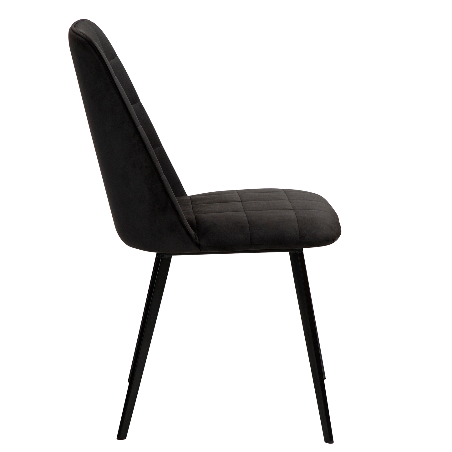 [var:Bezug=Meteoriten-schwarzes Samt mit schwarzen Beinen] EMBRACE Stuhl (UK Crib 5)