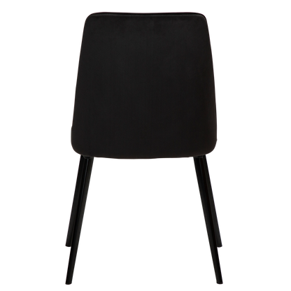 [var:Bezug=Meteoriten-schwarzes Samt mit schwarzen Beinen] EMBRACE Stuhl (UK Crib 5)