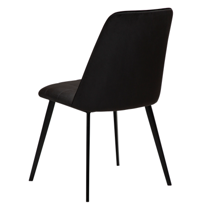 [var:Bezug=Meteoriten-schwarzes Samt mit schwarzen Beinen] EMBRACE Stuhl (UK Crib 5)