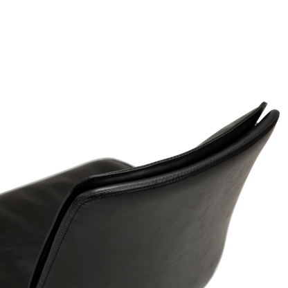 [var:Bezug=Vintage schwarzes Kunstleder mit schwarzen Beinen] FIERCE Stuhl