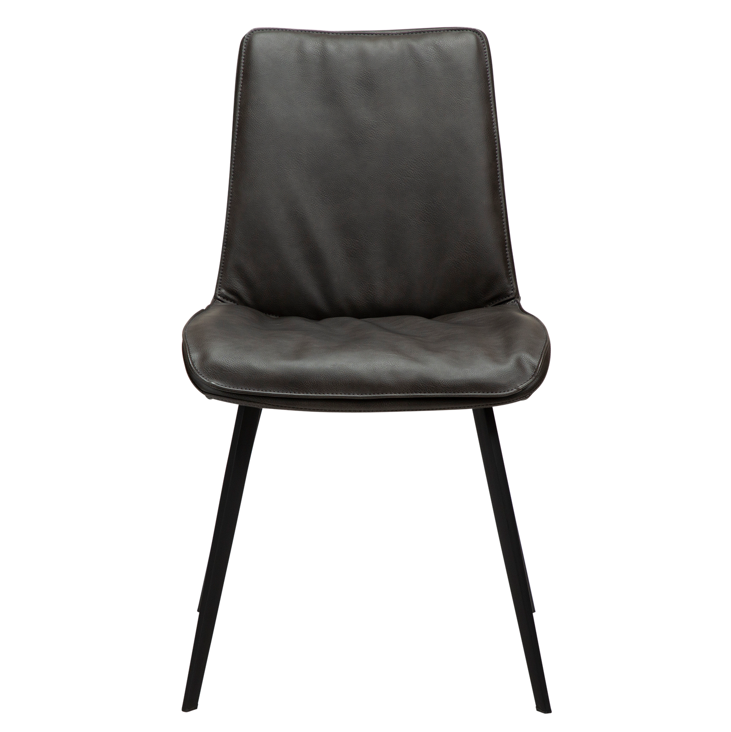 [var:Bezug=Vintage graues Kunstleder mit schwarzen Beinen] FIERCE Stuhl