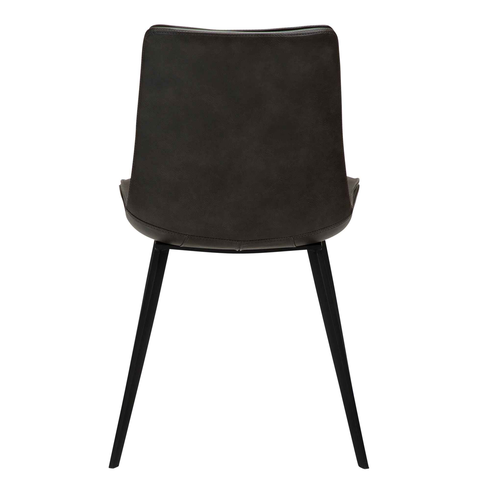 [var:Bezug=Vintage graues Kunstleder mit schwarzen Beinen] FIERCE Stuhl