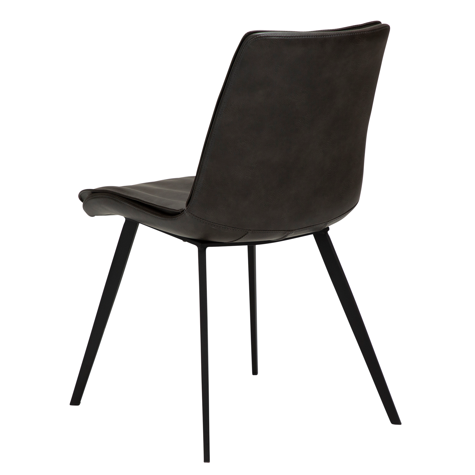 [var:Bezug=Vintage graues Kunstleder mit schwarzen Beinen] FIERCE Stuhl