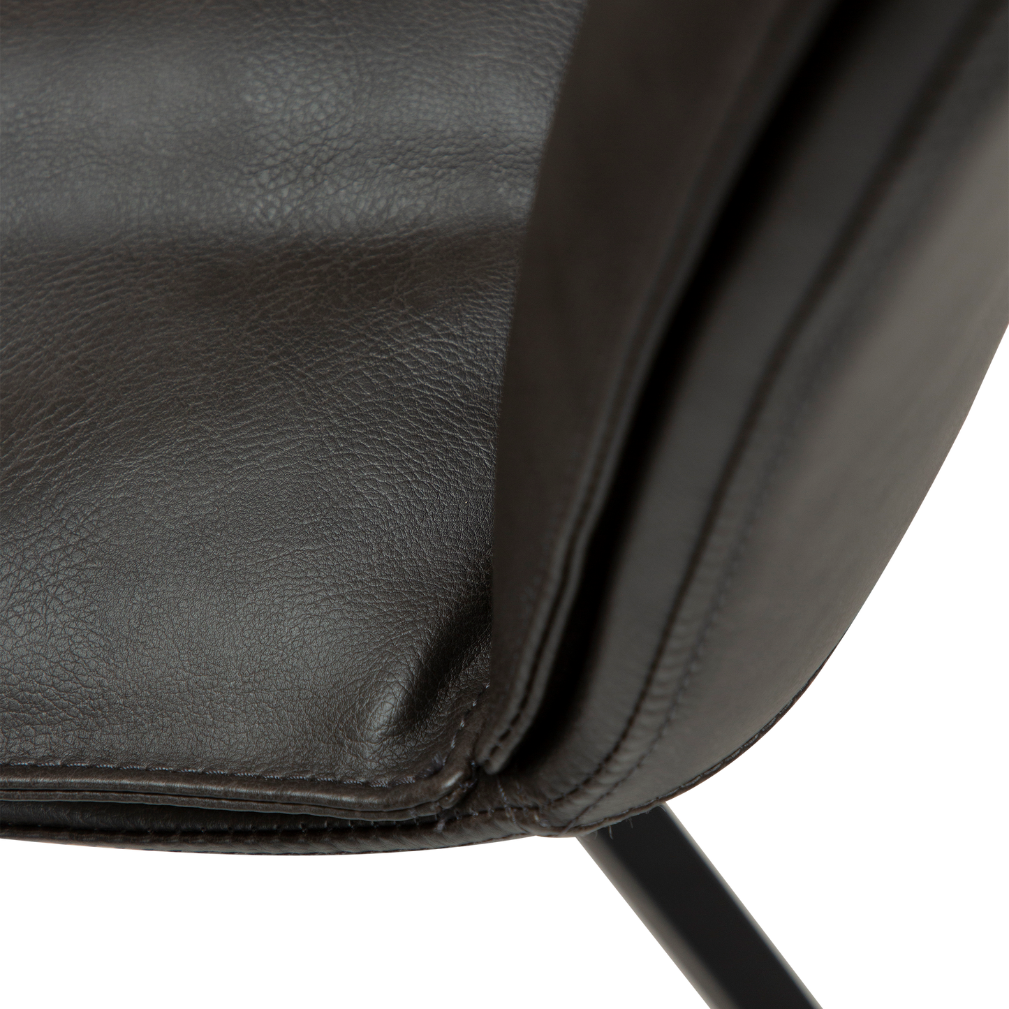 [var:Bezug=Vintage graues Kunstleder mit schwarzen Beinen] FIERCE Stuhl