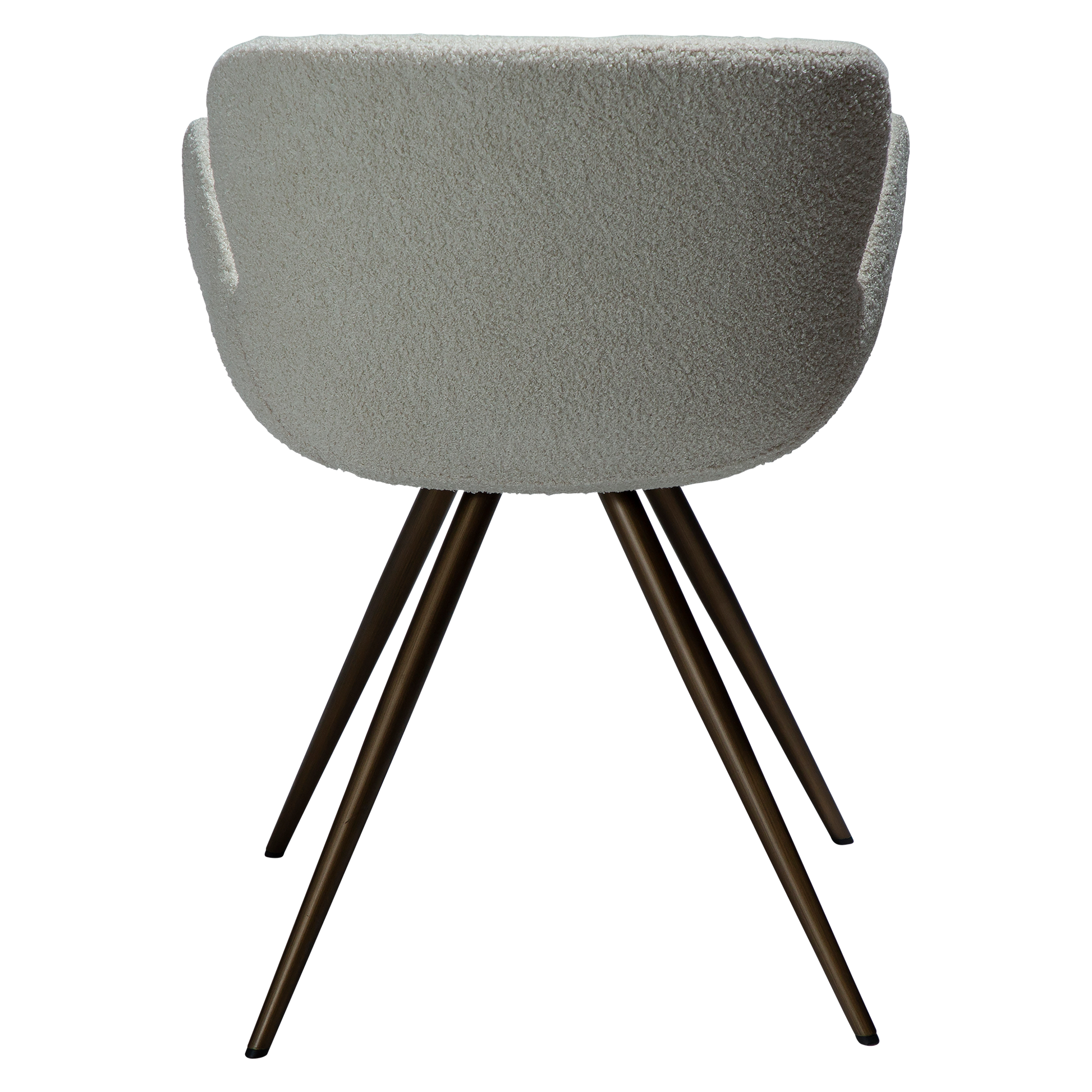 [var:Bezug=Taube RPES Bouclé mit antiken Messingbeinen] GAIA Sessel