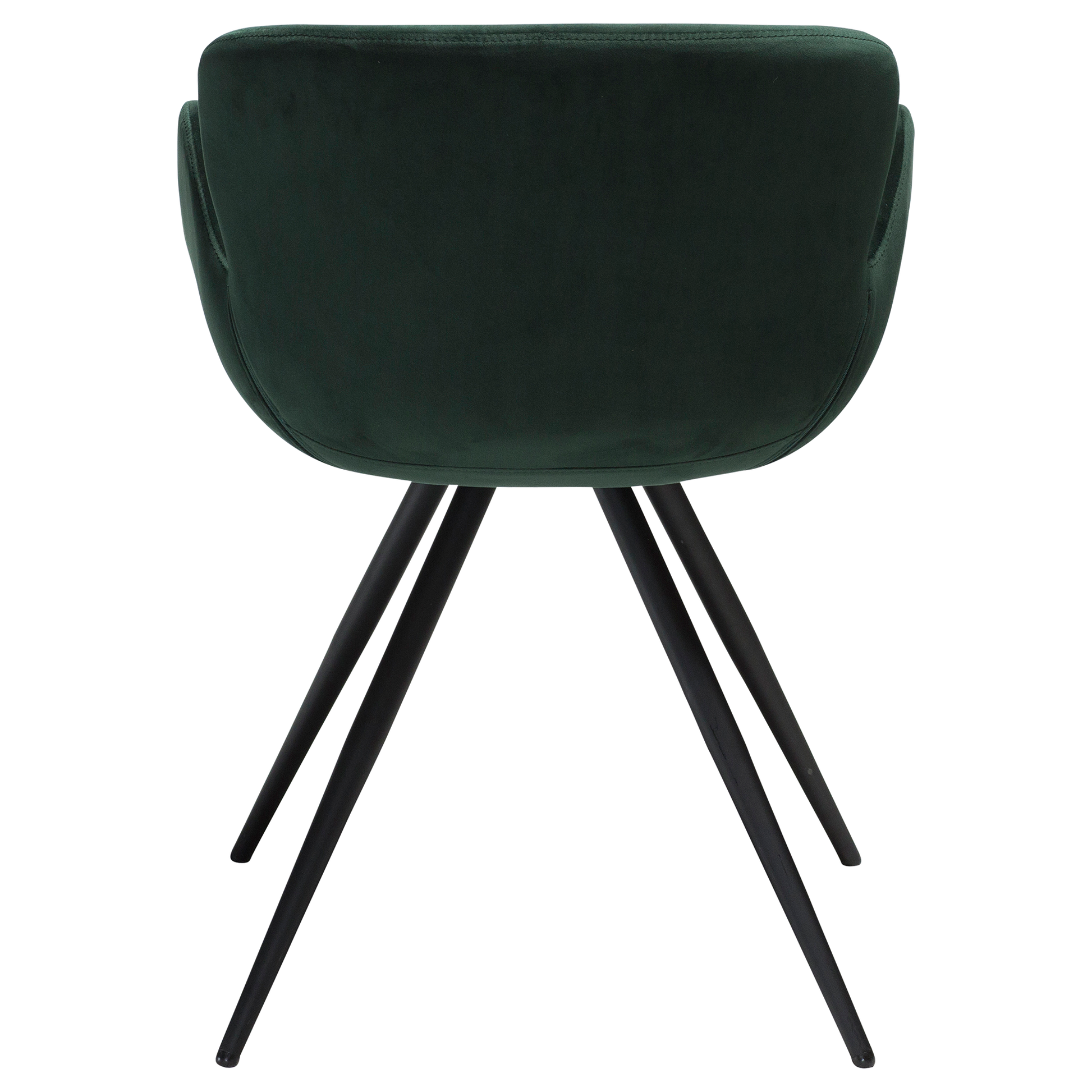 [var:Bezug=Smaragdgrüner Samt mit schwarzen Beinen] GAIA Sessel