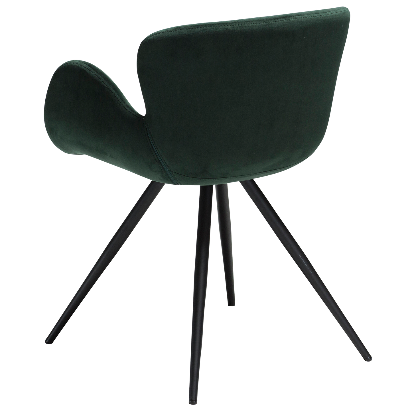 [var:Bezug=Smaragdgrüner Samt mit schwarzen Beinen] GAIA Sessel
