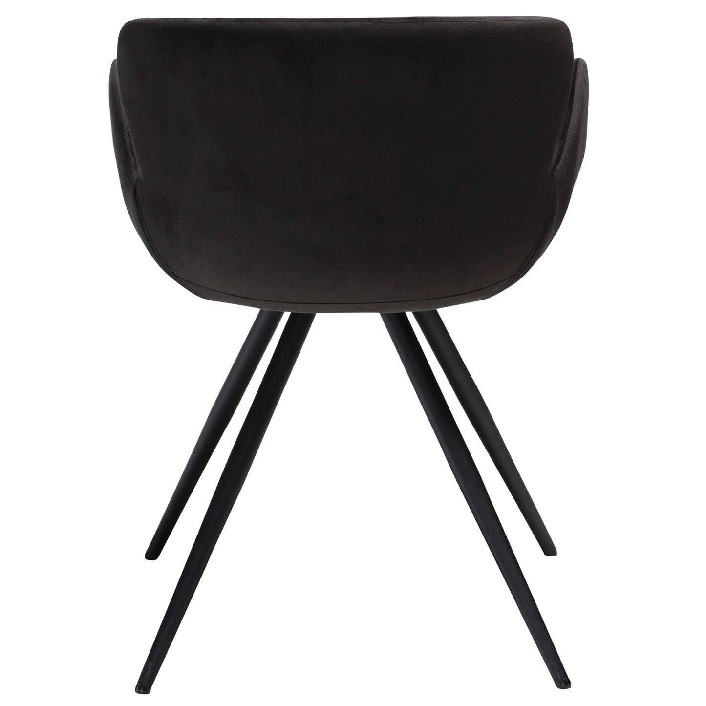 [var:Bezug=Meteoriten-schwarzer Samt mit schwarzen Beinen] GAIA Sessel