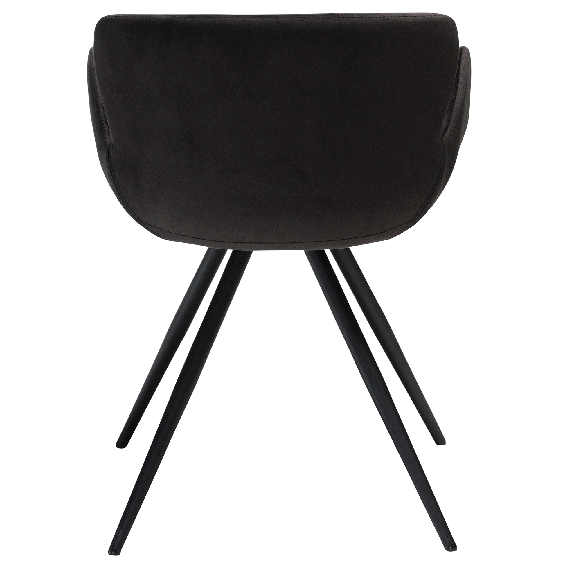 [var:Bezug=Meteoriten-schwarzer Samt mit schwarzen Beinen] GAIA Sessel
