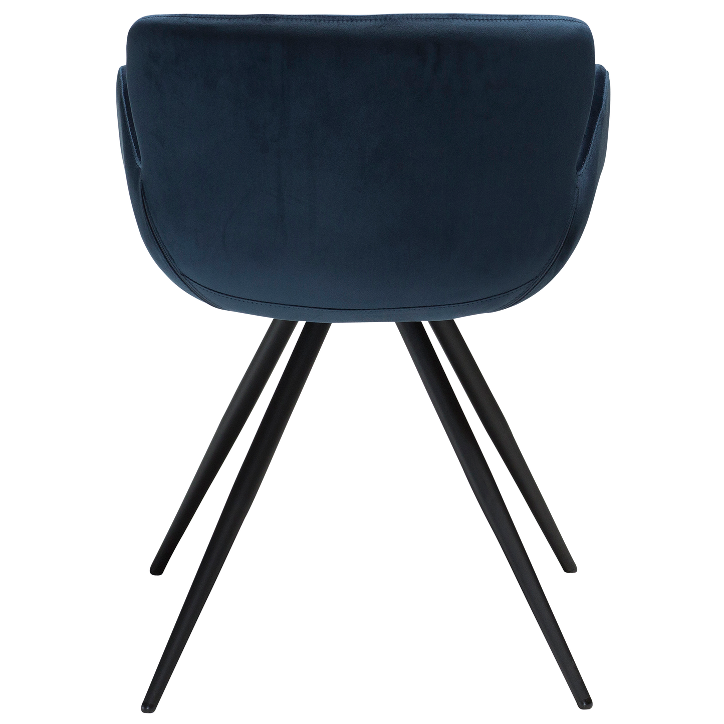 [var:Bezug=Mitternachtsblauer Samt mit schwarzen Beinen] GAIA Sessel