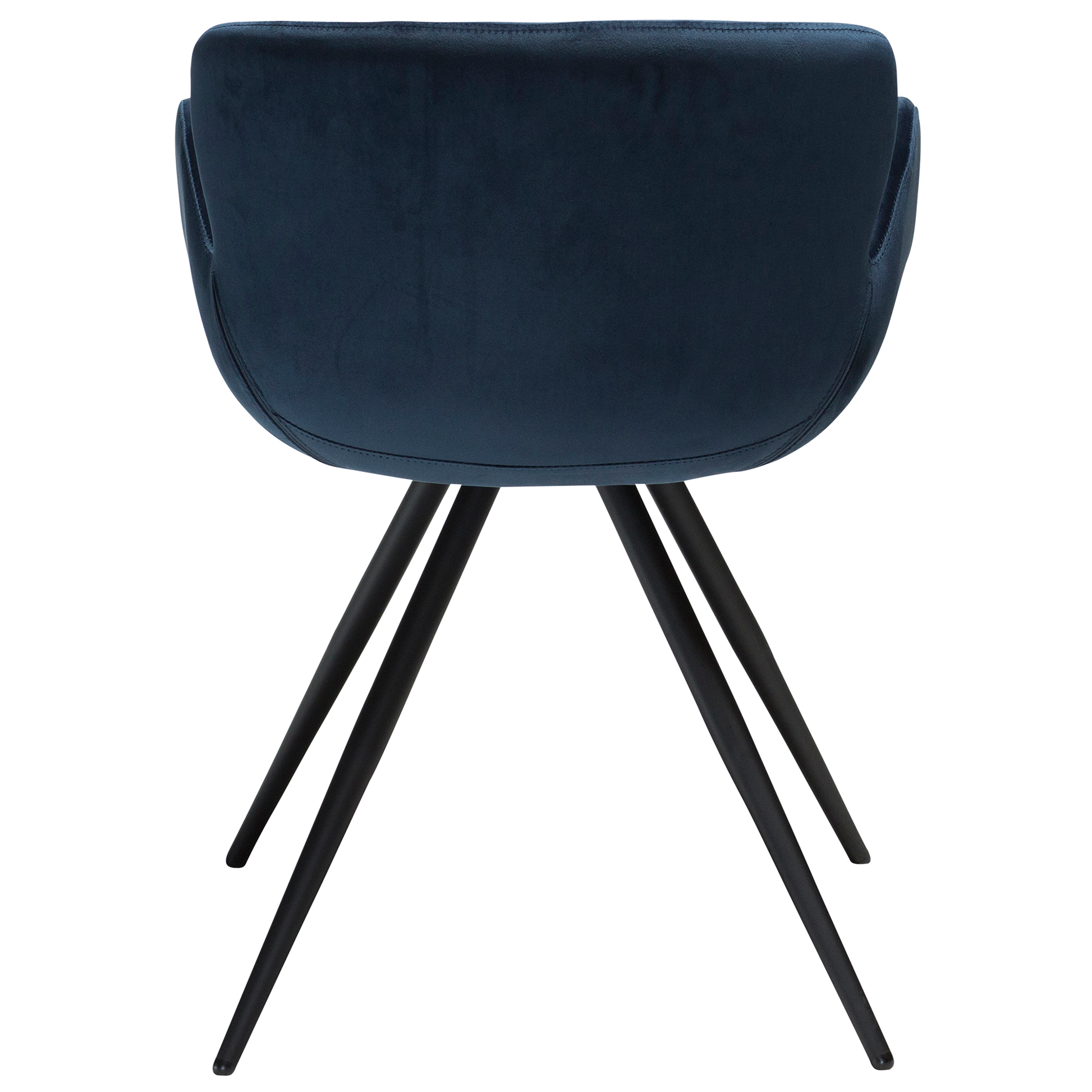 [var:Bezug=Mitternachtsblauer Samt mit schwarzen Beinen] GAIA Sessel