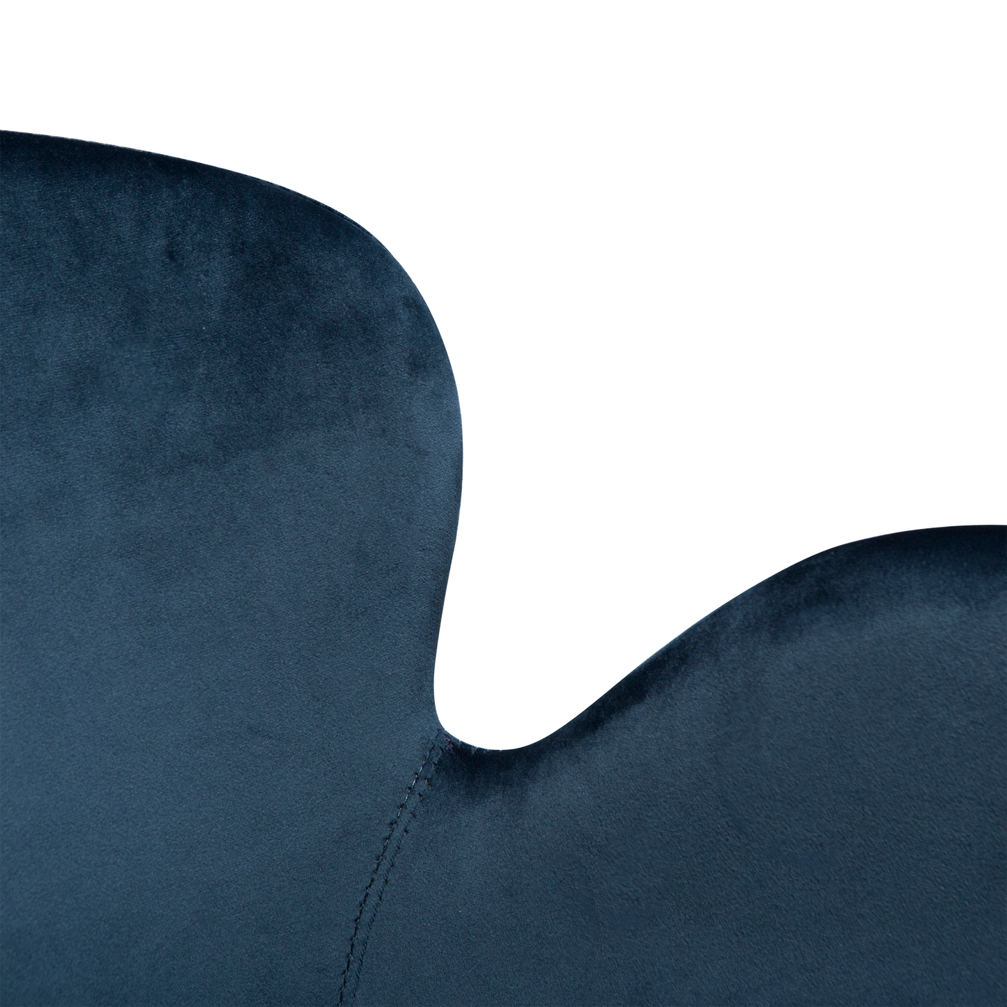 [var:Bezug=Mitternachtsblauer Samt mit schwarzen Beinen] GAIA Sessel